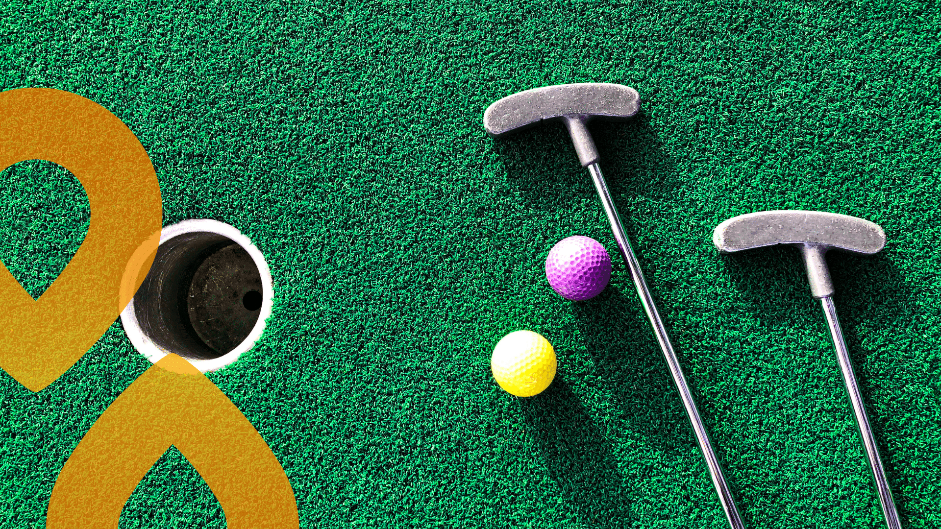 golfpalloja ja maila