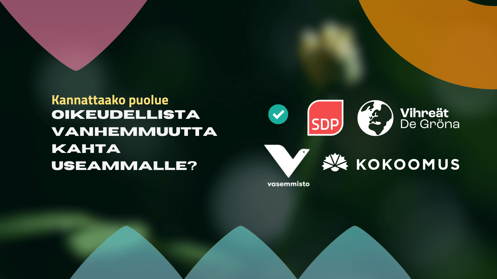 Sateenkaariperheet puoluekysely 2026