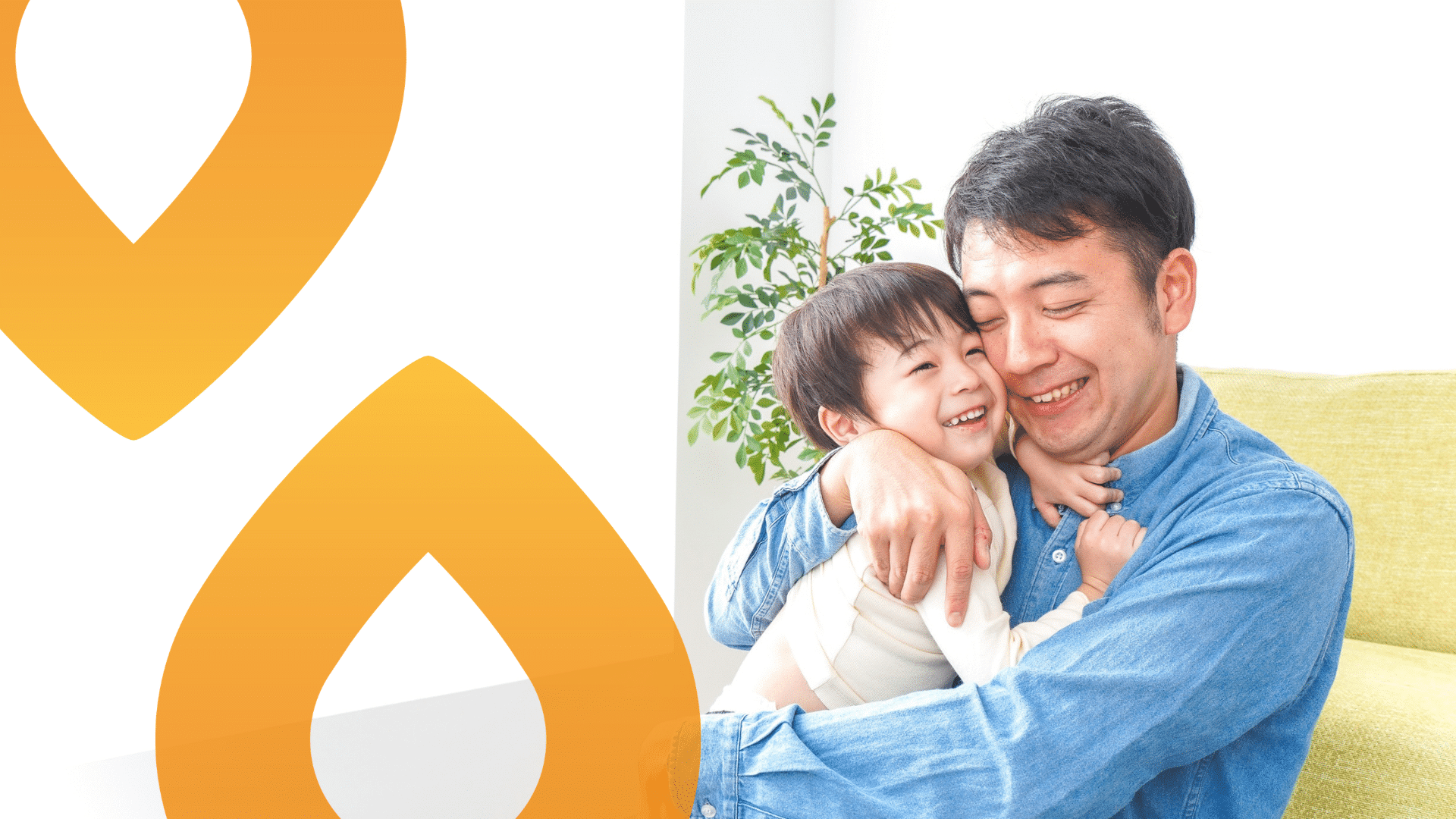 aikuinen sylissään lapsi